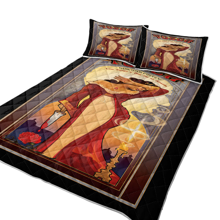 Tosca the Love Assassin Cool Art Coverlet