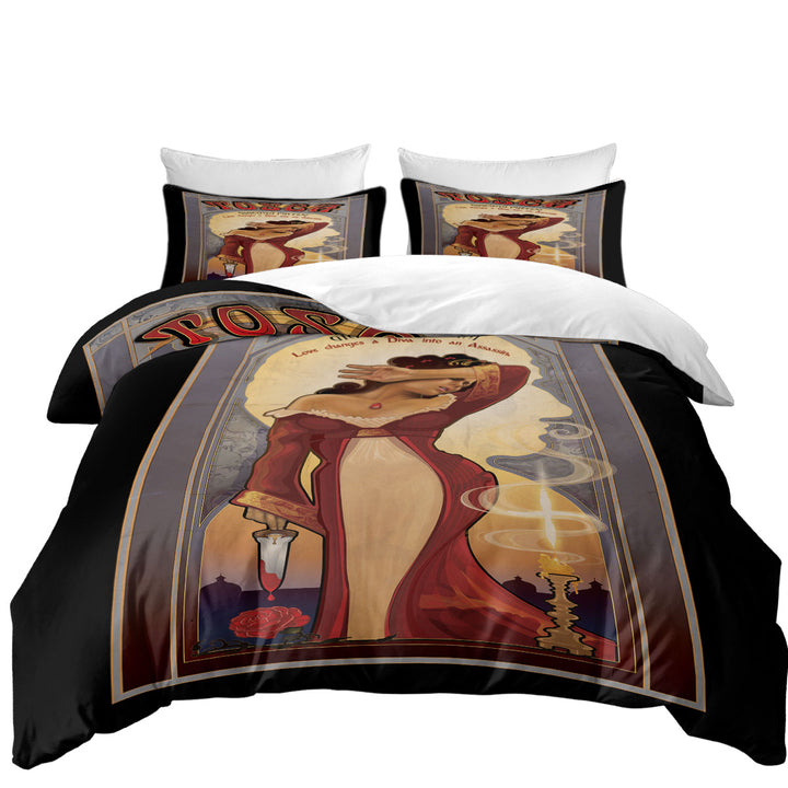 Tosca the Love Assassin Cool Art Duvet Cover