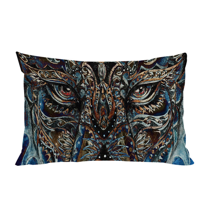 Tough Native American Wolf Painting Pillowcase