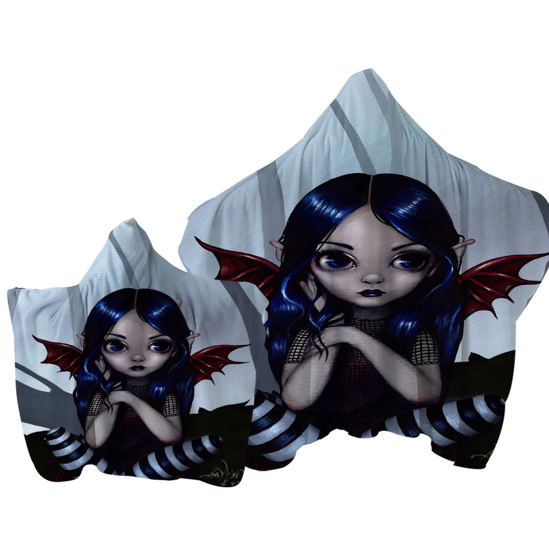 Towel Hoodie with Lost... But Not Worried Little Goth Fairy