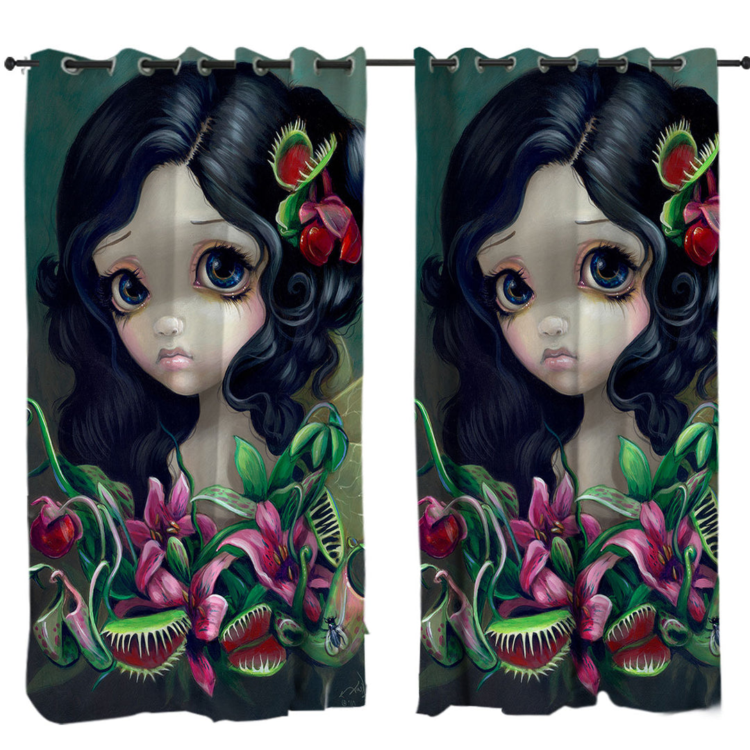 Tropical Flowers Carnivorous Bouquet Fairy Curtains