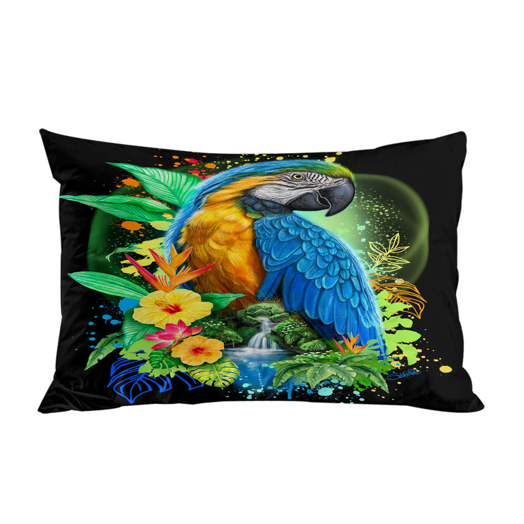 Tropical Spirit Ara Macaw Pillow Cases