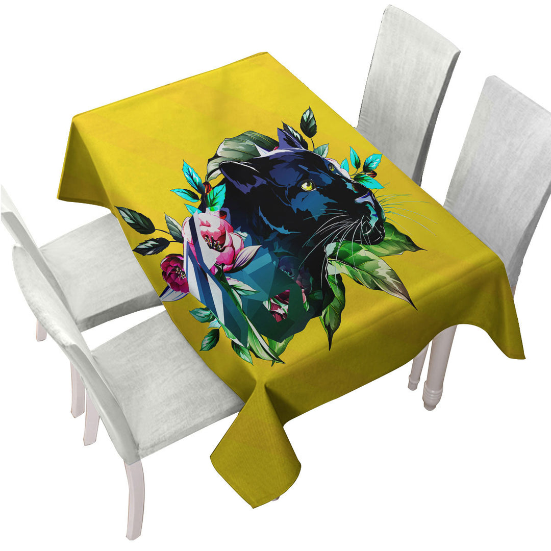 Tropical Vibes Panther Tablecloths