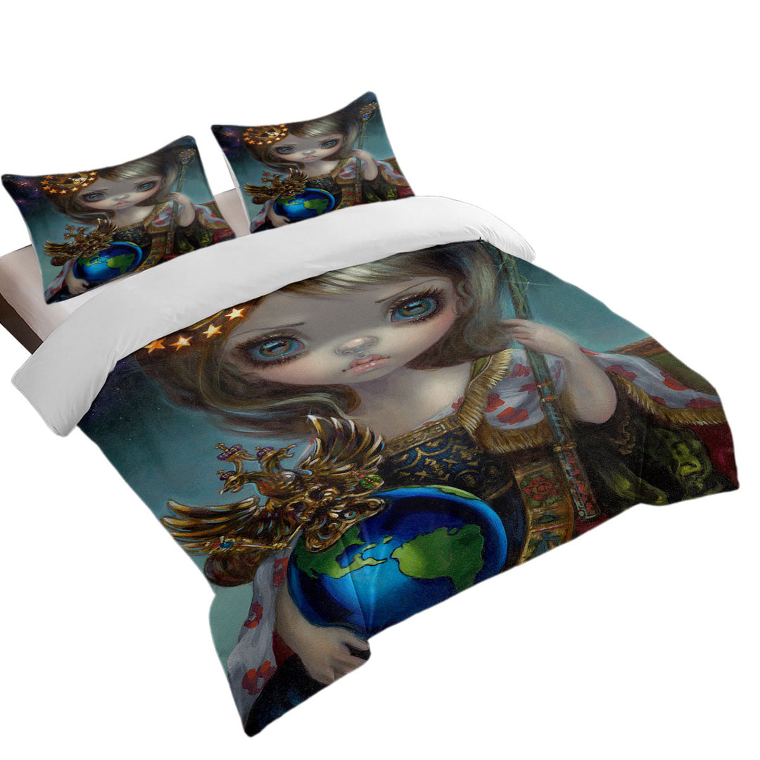 Twin Duvet Covers with The Empress of the Universe Victorian Girl