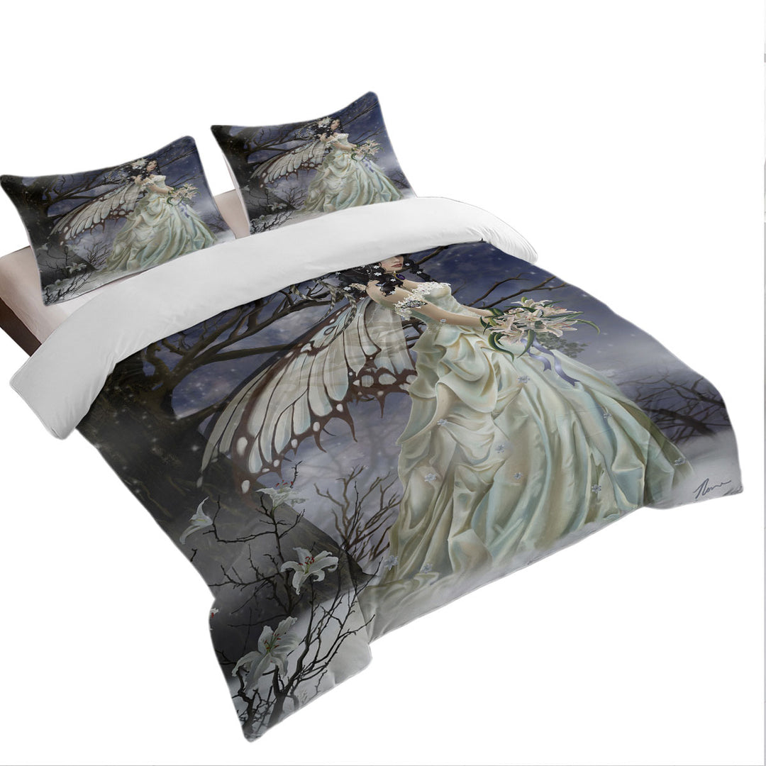 Twin xl Duvet Covers with Fantasy Art the Exciting Mist Bride Fairy