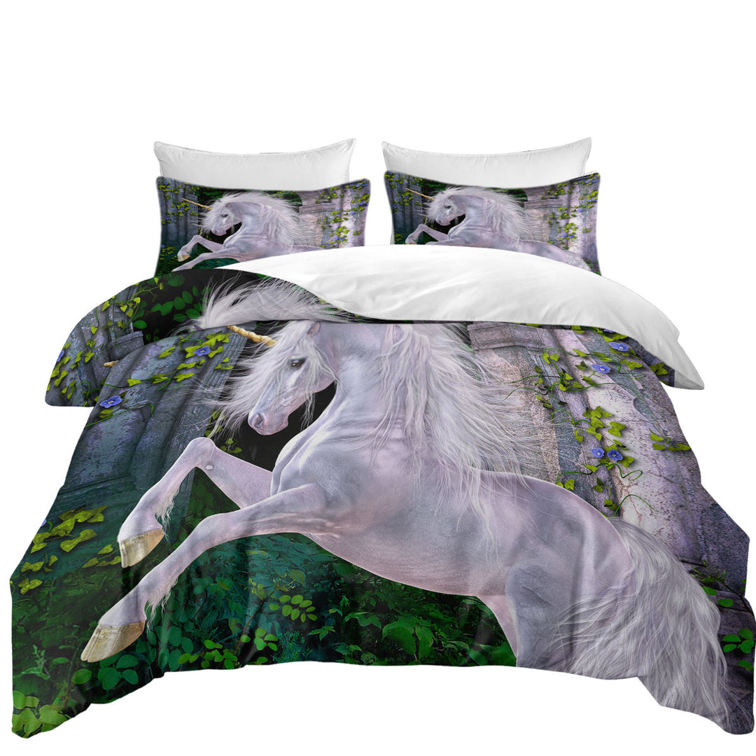 Twin xl Duvet Covers with Some Enchanted Evening Magical Unicorn