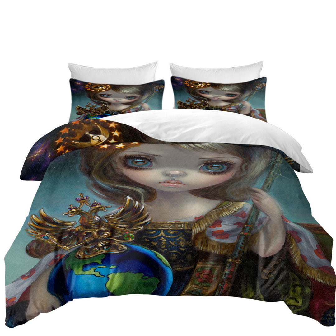 Twin xl Duvet Covers with The Empress of the Universe Victorian Girl