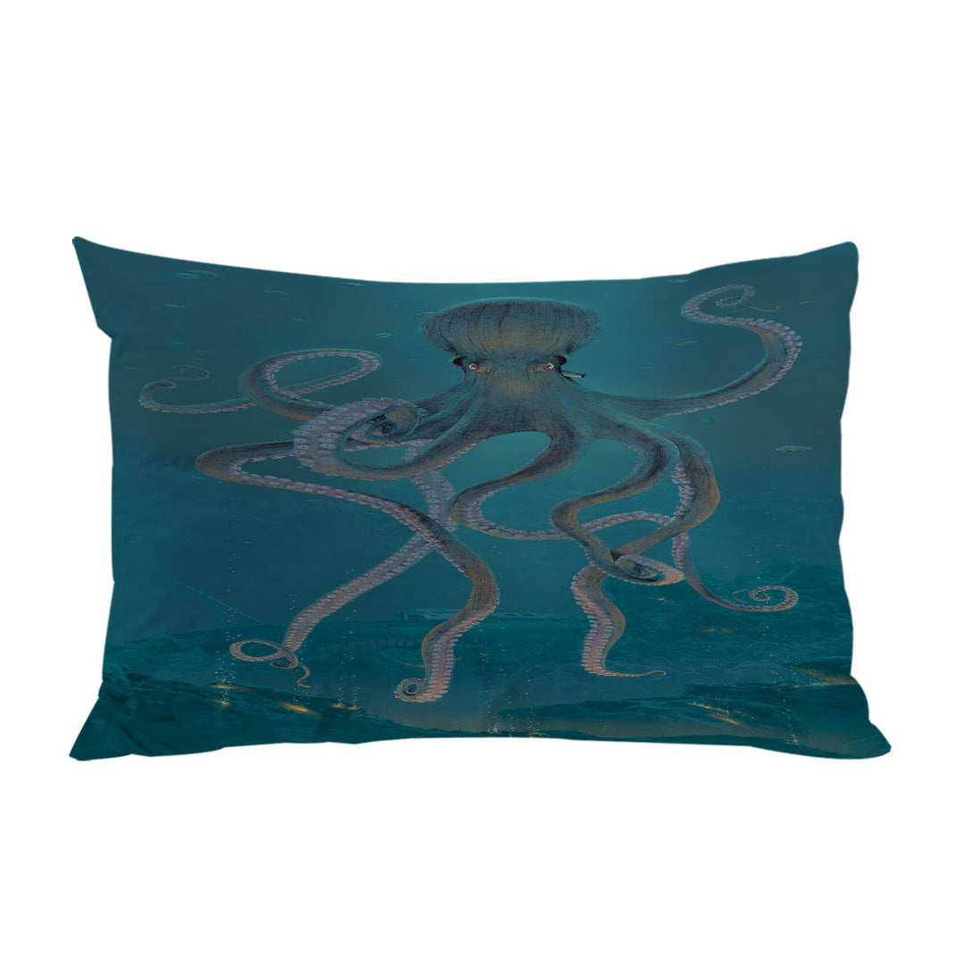 Underwater Art Giant Octopus Pillow Cases