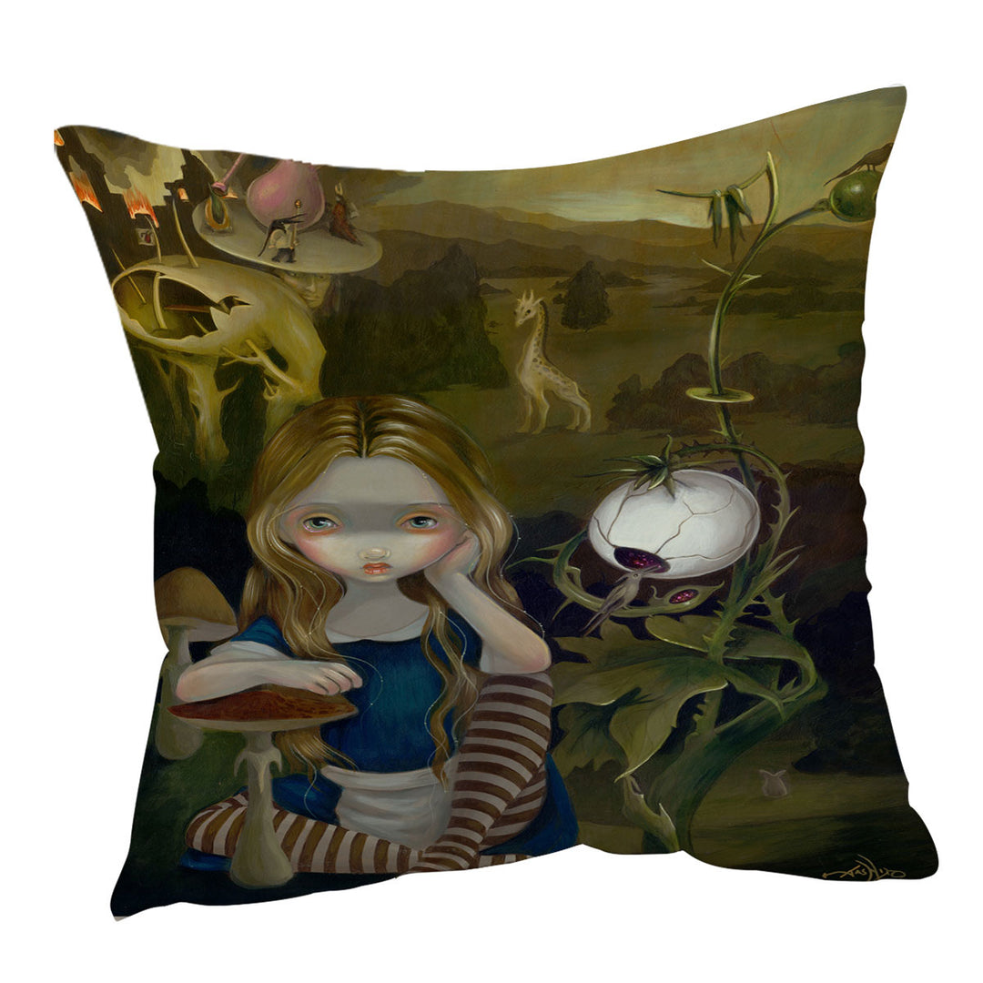 Unique Cushions Alice in a Bosch Landscape