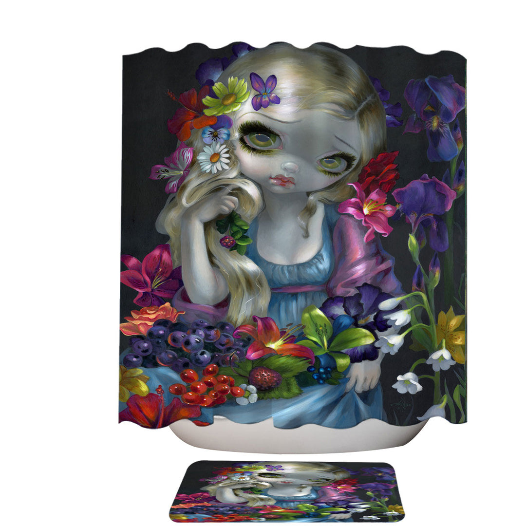 Unique Shower Curtains Maiden Flora the Goddess of Flowers