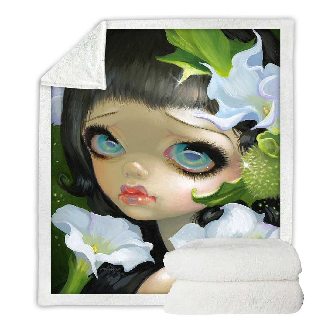 Unique Throws of Poisonous Beauties Datura Girl and Flowers