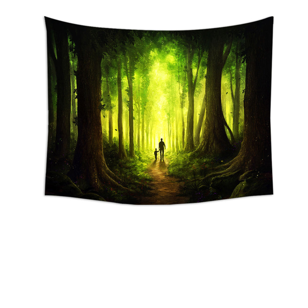 Unique Wall Decor Tapestries Searching for God Forest Walk