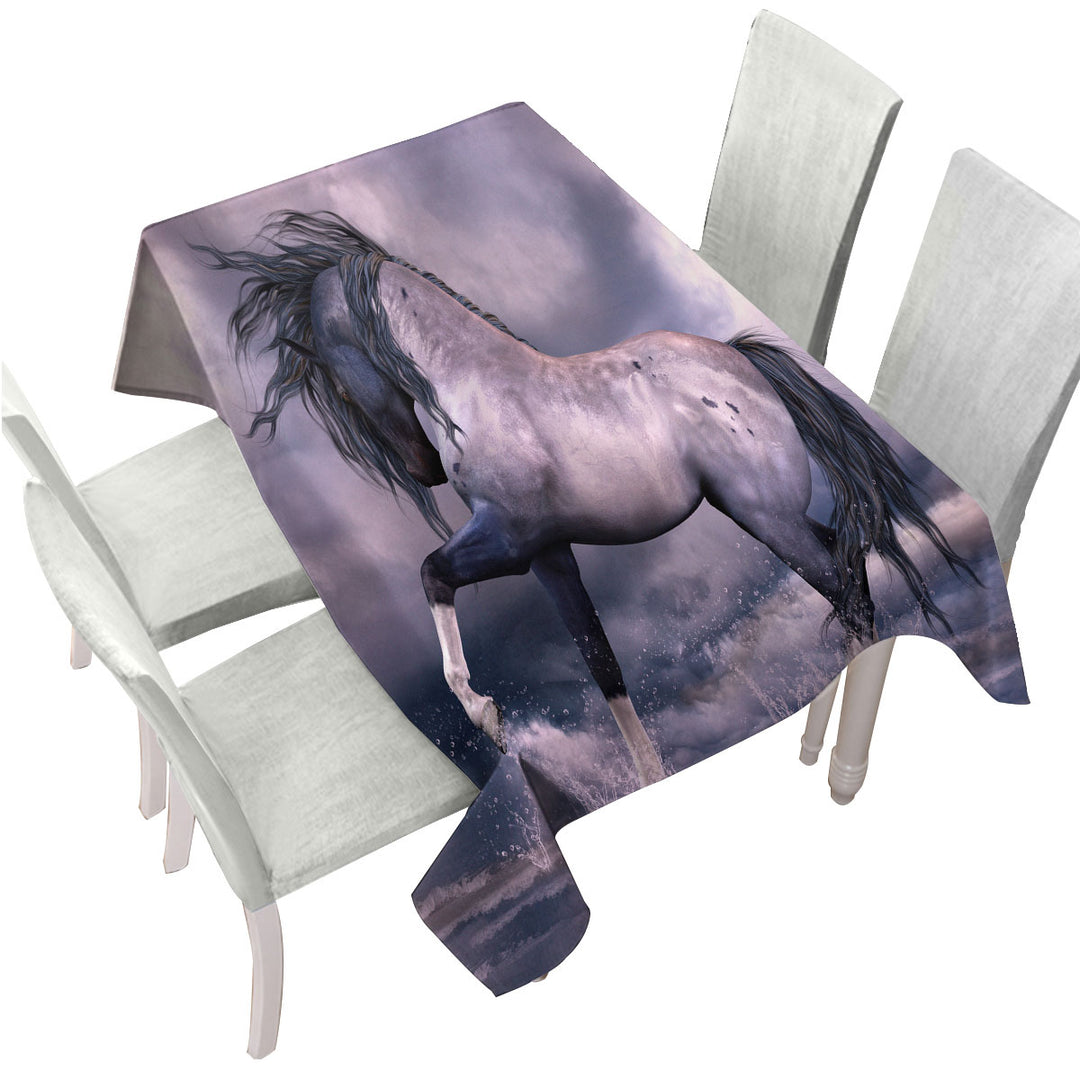 Untamed Spirit Stunning Horse Art Tablecloth