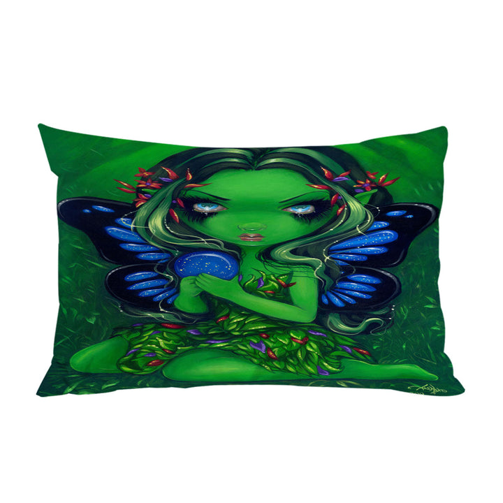 Verdant Green Forest Fairy Pillow Cases