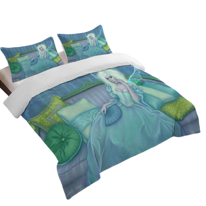 Vintage Fantasy Art Painting the Green Fairy Duvet Covers King