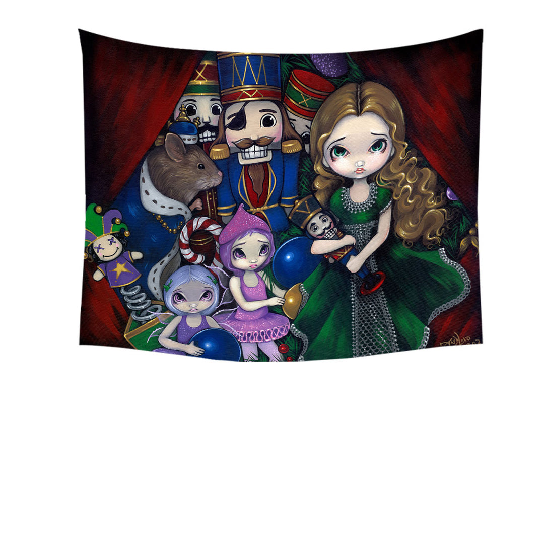 Wall Decor of Nutcracker Suite Christmas Ballet Fairy Tale Tapestry