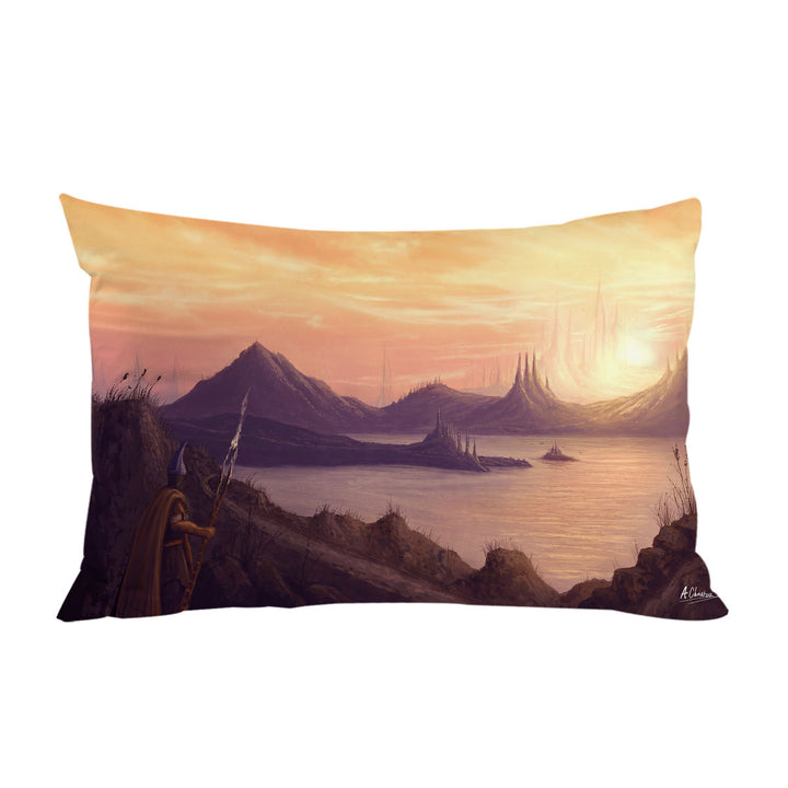 Warrior Long Journey by The Lake King Pillow Cases