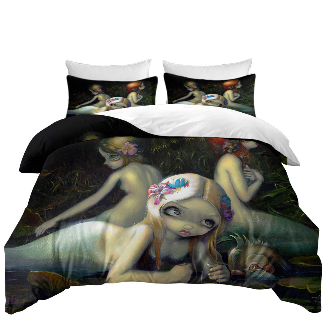 Water Elementals Beautiful Nymphs Mermaids Duvet Covers