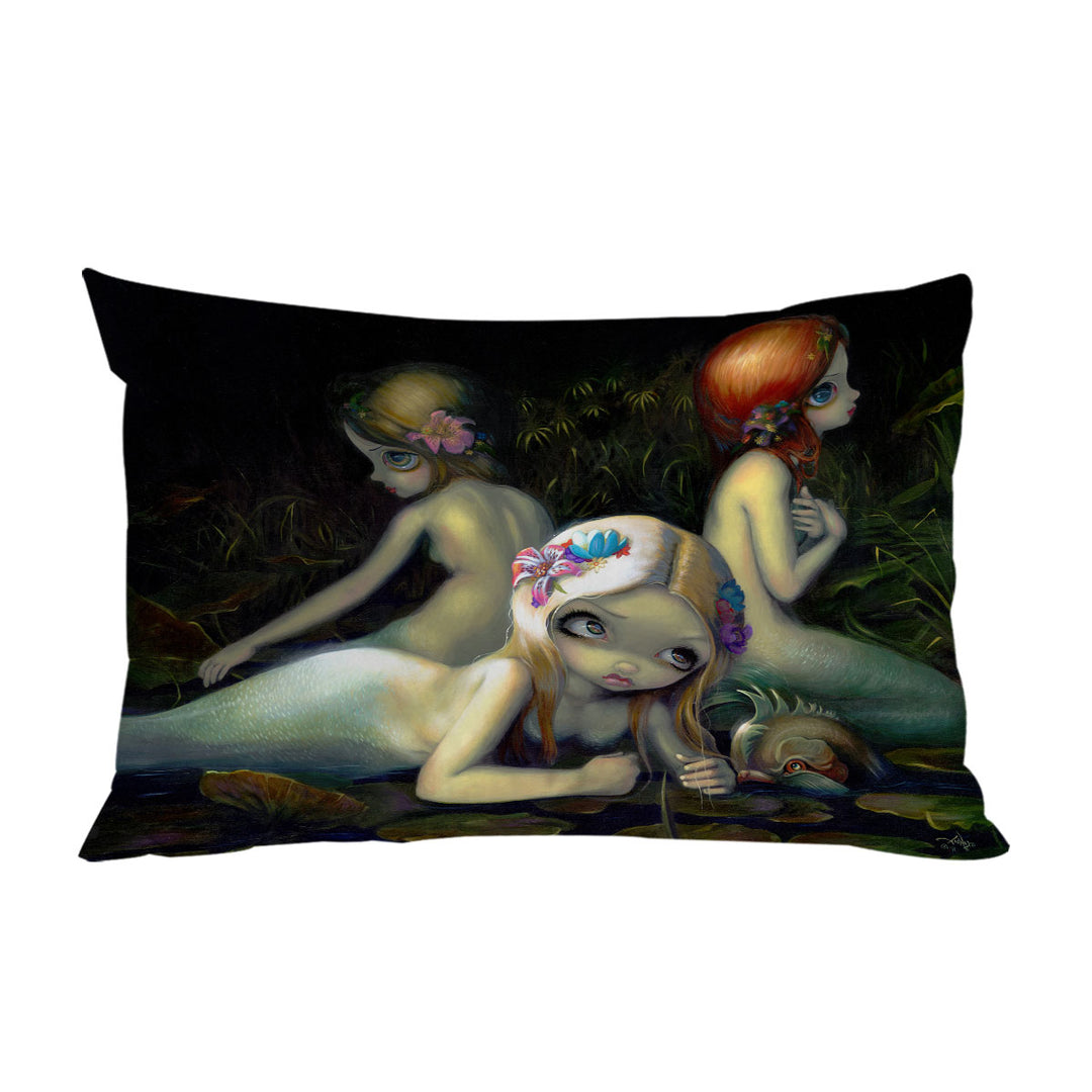 Water Elementals Beautiful Nymphs Mermaids Pillowcase