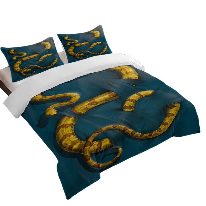 Wild Animal Art Boa Constrictor Snake King Duvet Cover set