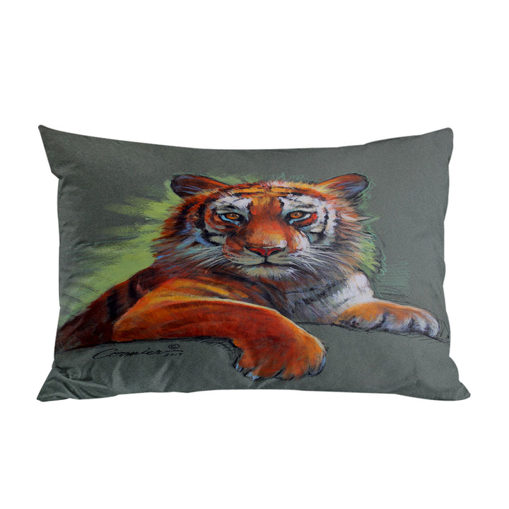 Wild Animal Art Drawings Tiger Sketch Pillow Cases