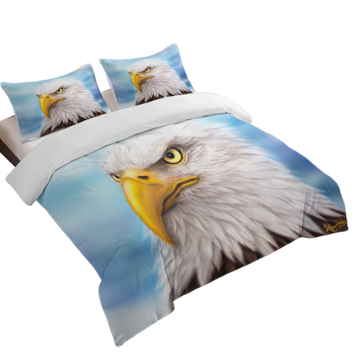 Wild Animal Art Paintings Eagle Head Twin xl Duvet Covers