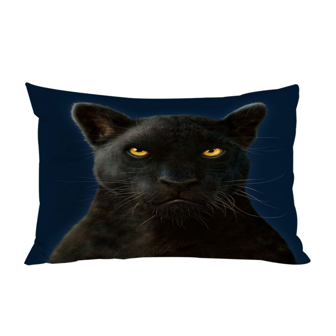 Wild Animal Art Portrait Black Panther Pillow Cases