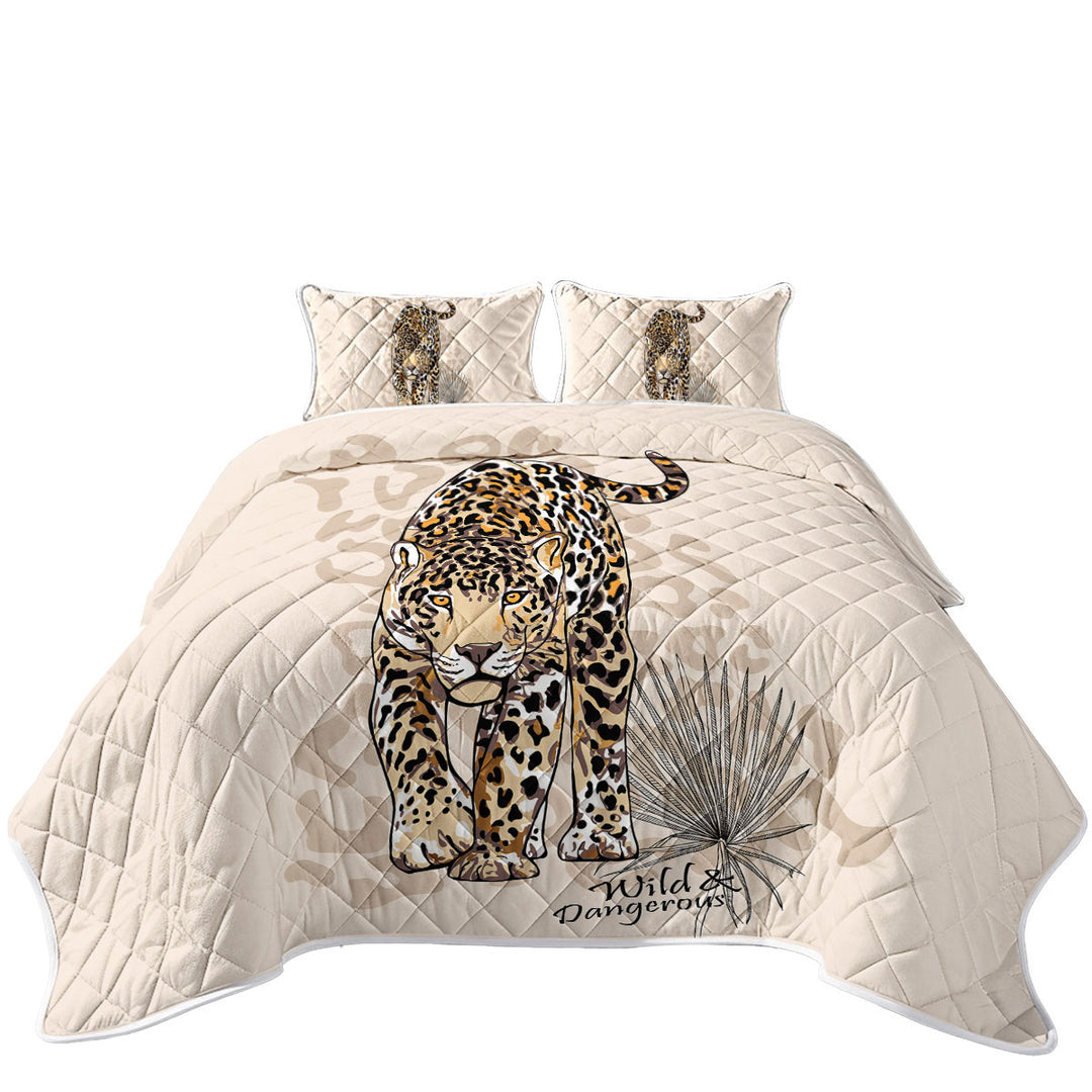 Wild and Dangerous Cool Cheetah King Size Quilt Sets