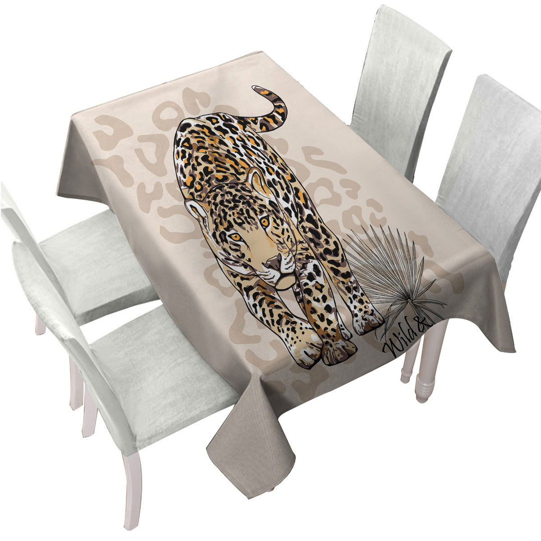 Wild and Dangerous Cool Cheetah Tablecloths