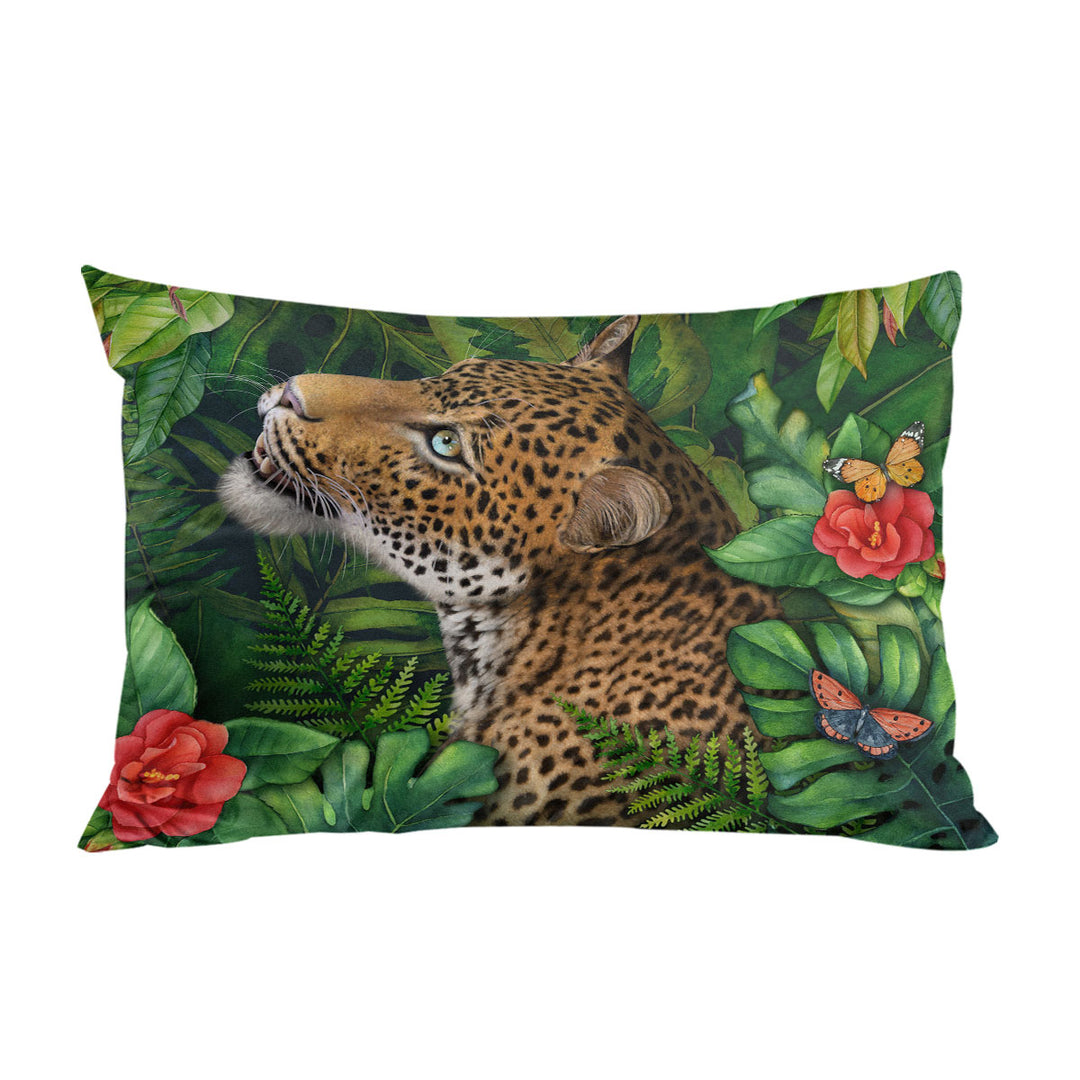 Wildlife Art Leopards Gaze Pillow Cases