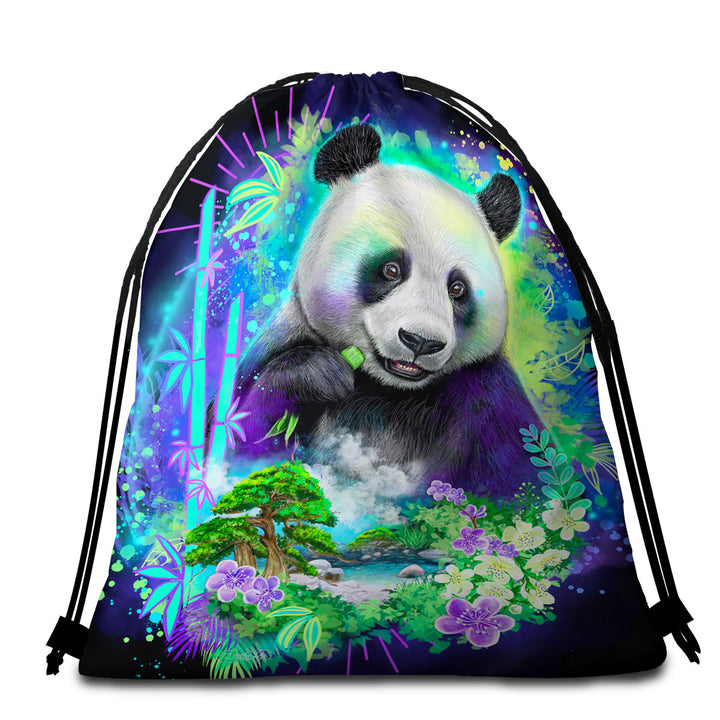 Wildlife Art Nature Panda Beach Towel Pack