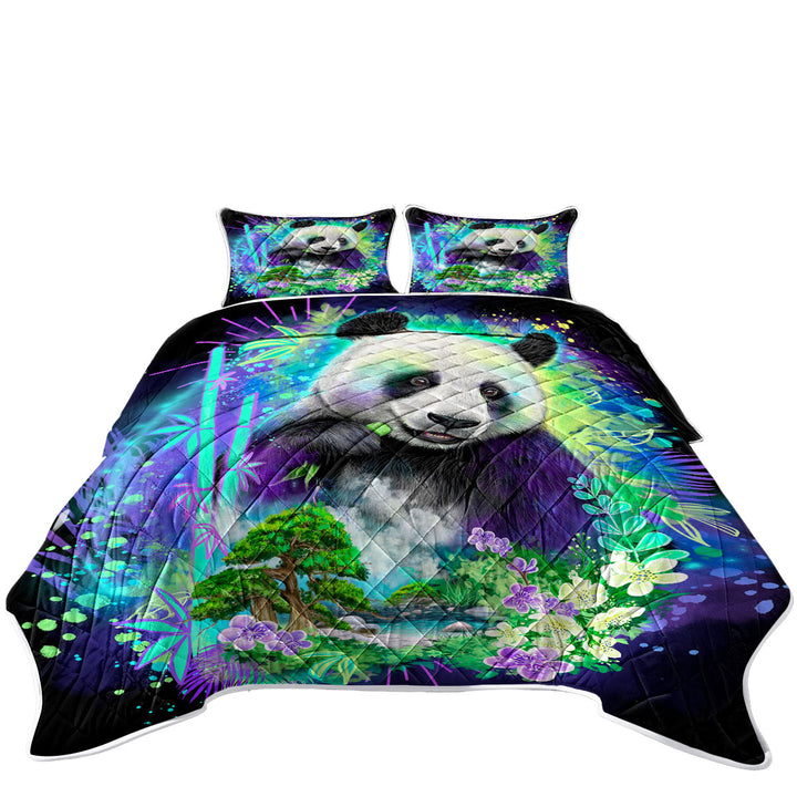 Wildlife Art Nature Panda Spirit Coverlet