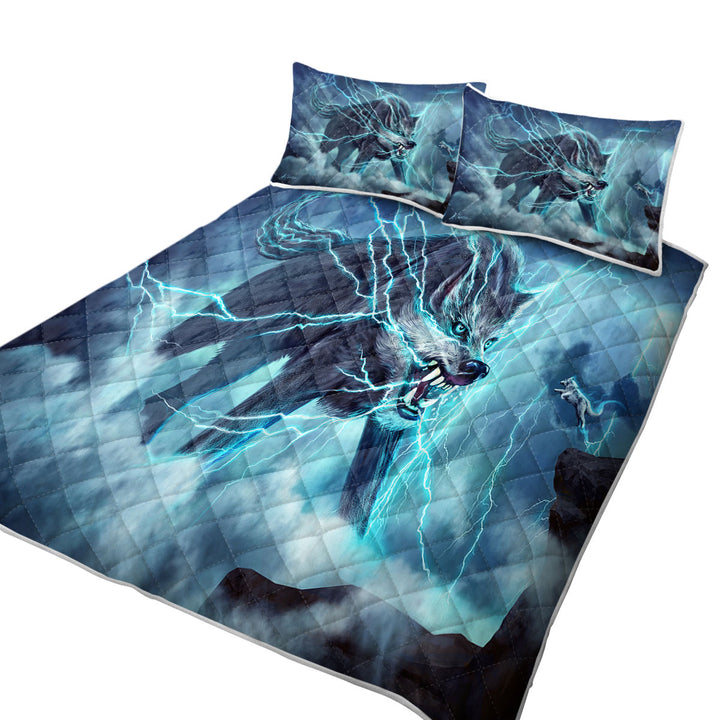 Wildlife Fiction Art Beast Wolf Quilt