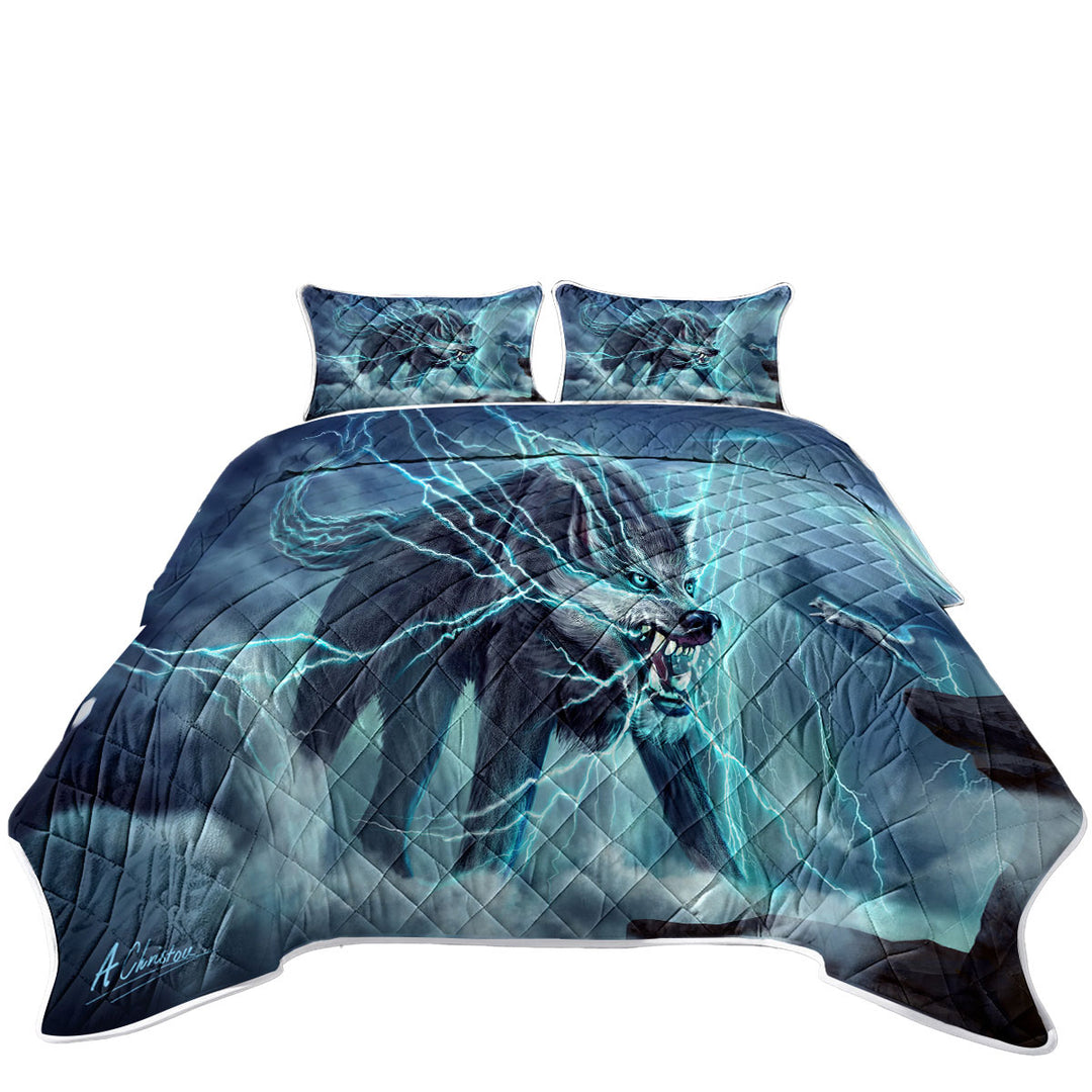 Wildlife Fiction Art Beast Wolf Quilts