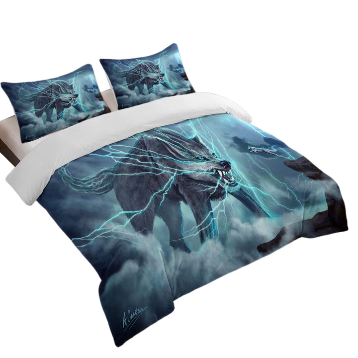 Wildlife Fiction Art Beast Wolf full Size Duvet Cover