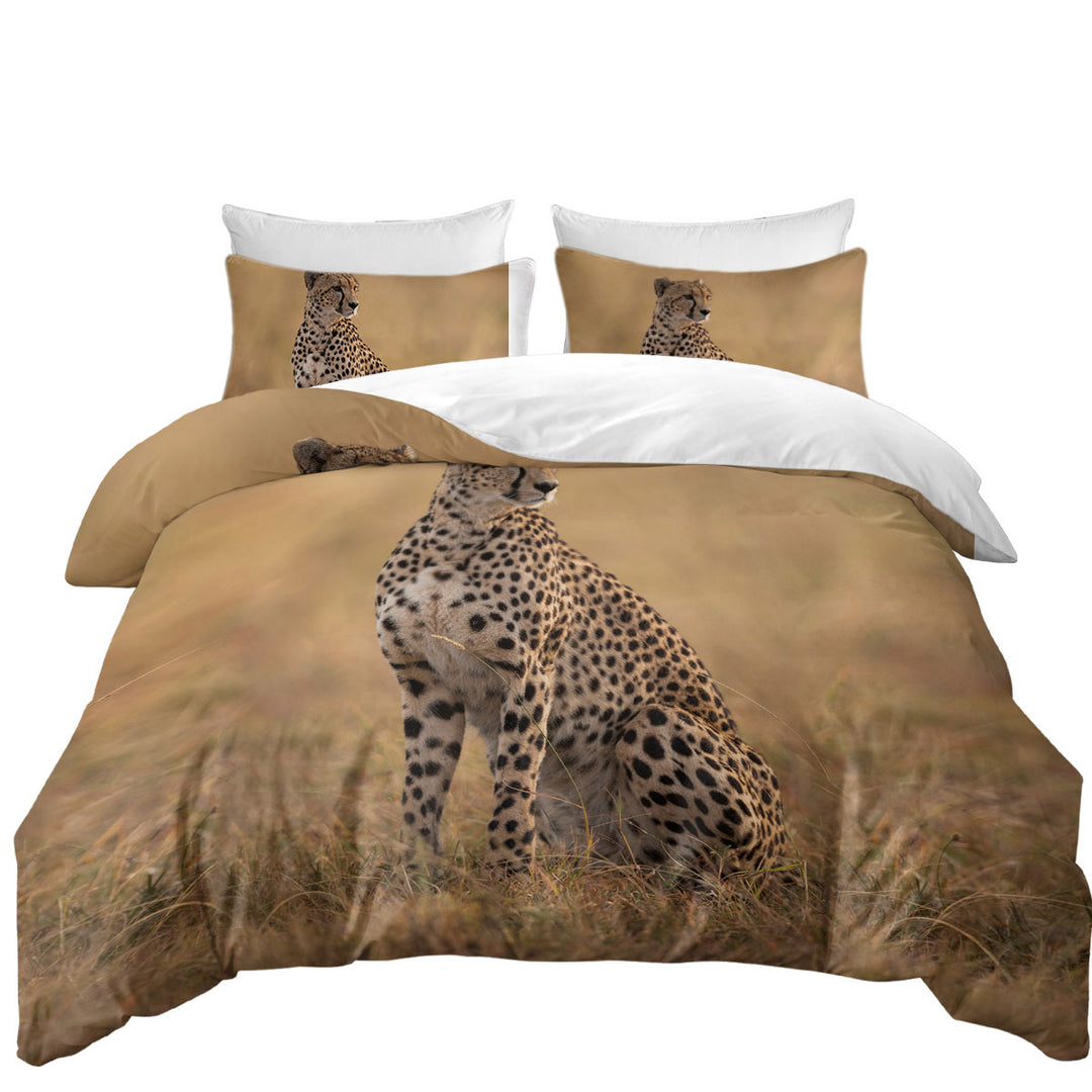 Wildlife Photo of Cheetah Duvet Cover Queen