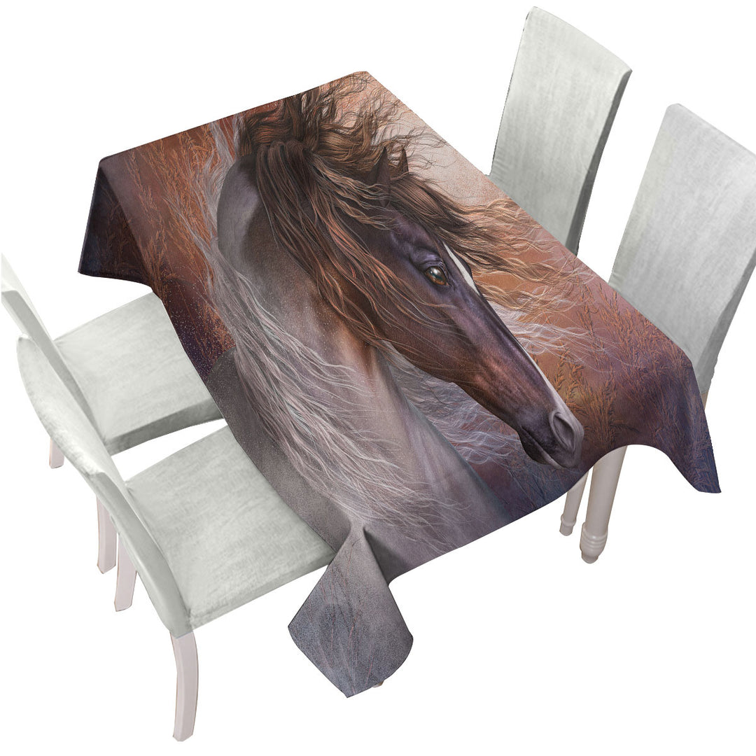 Wind Stalker Beautiful Wild Horse Custom table Covers