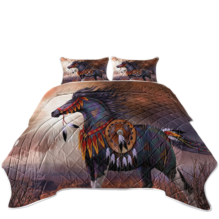 Wind Walker Attractive Native American Horse Quilts