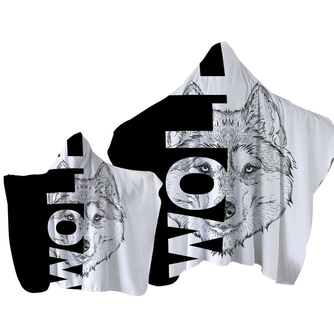 Wolf Towel Hoodie