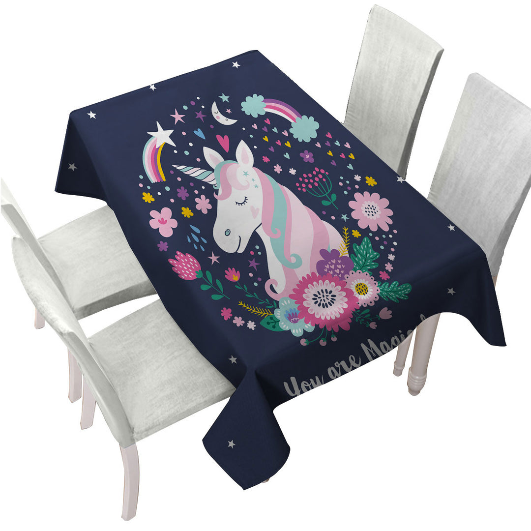 You are Magical Unicorn Custom table cloth