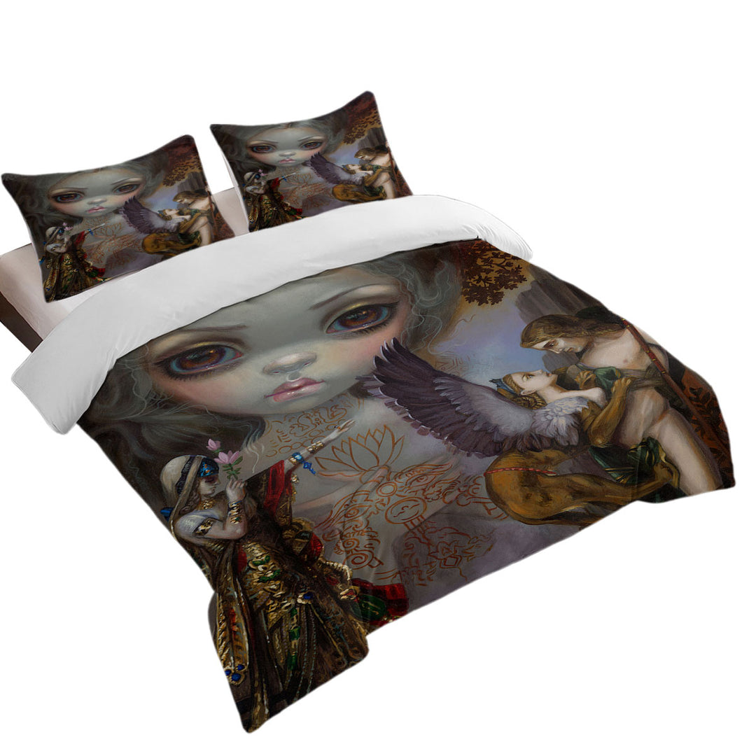 full Size Duvet Cover with History Art Tableaux Vivants Salome and the Sphinx