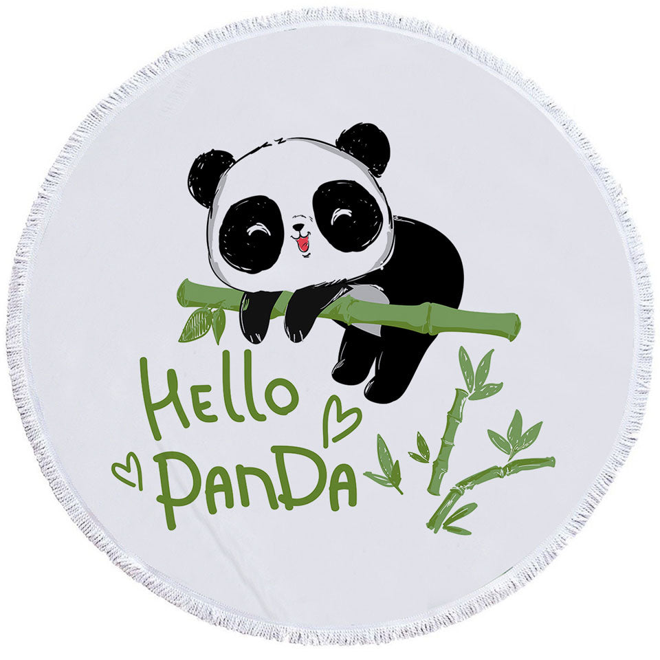 Adorable Little Panda Childrens Beach Towels