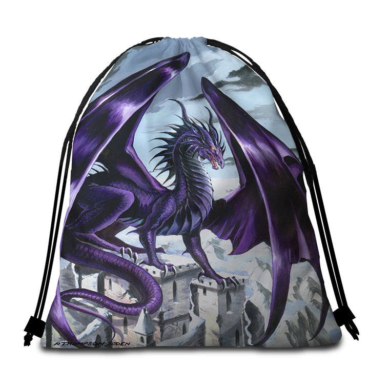 Beach Bags and Towels of Evil Purple Dragon City Nemesis