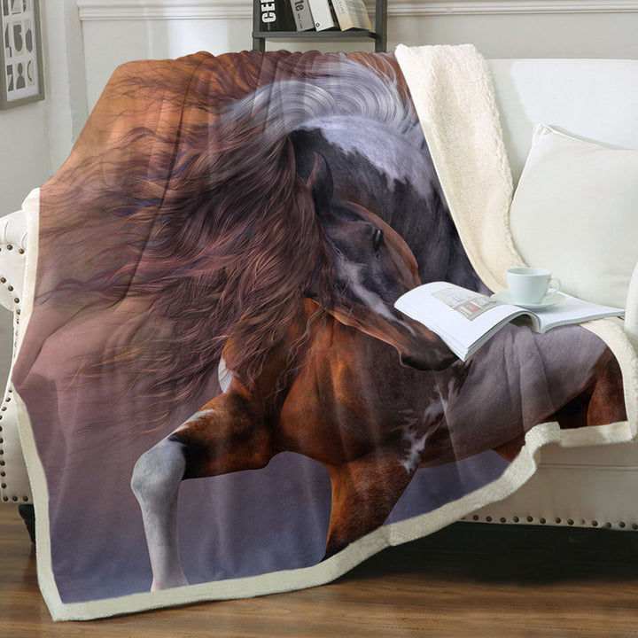 products/Beautiful-Throw-Blanket-Brown-and-White-Pinto-Horse