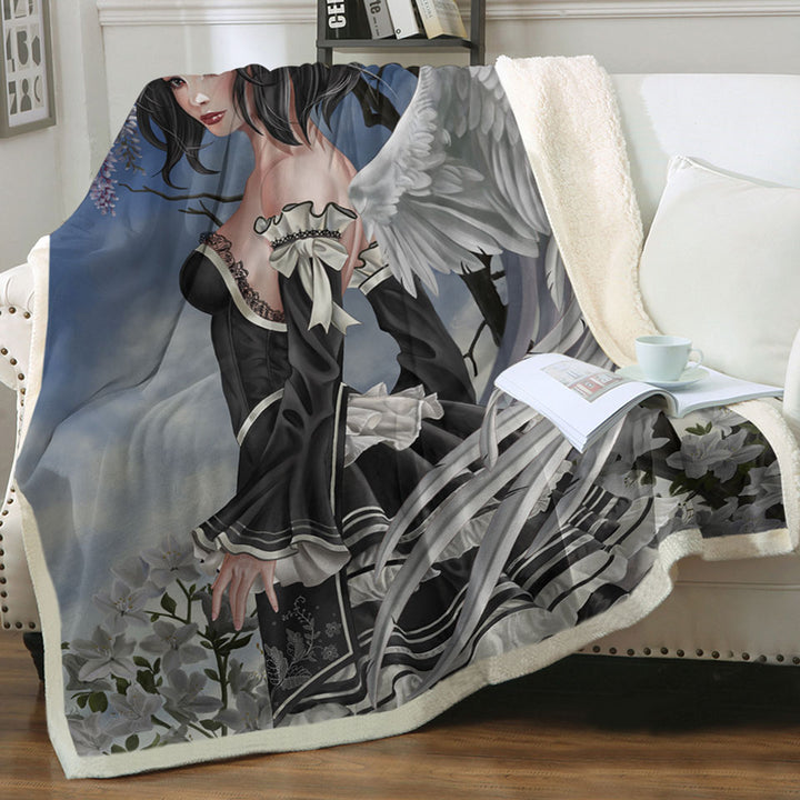 products/Beautiful-Throws-Fairy-and-White-Flowers