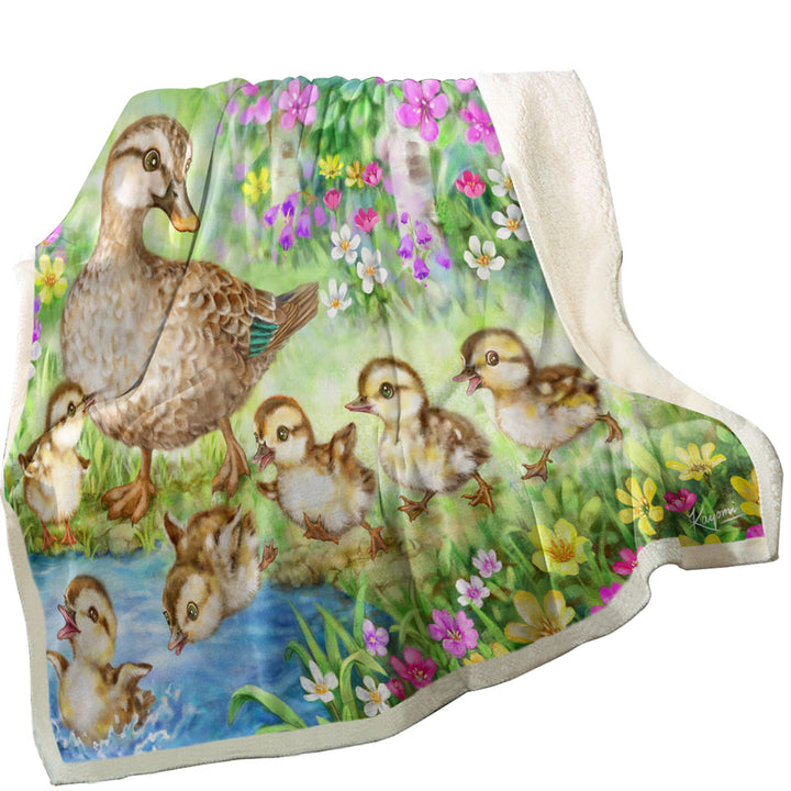 Best Throws Designs for Kids Children Duck Family