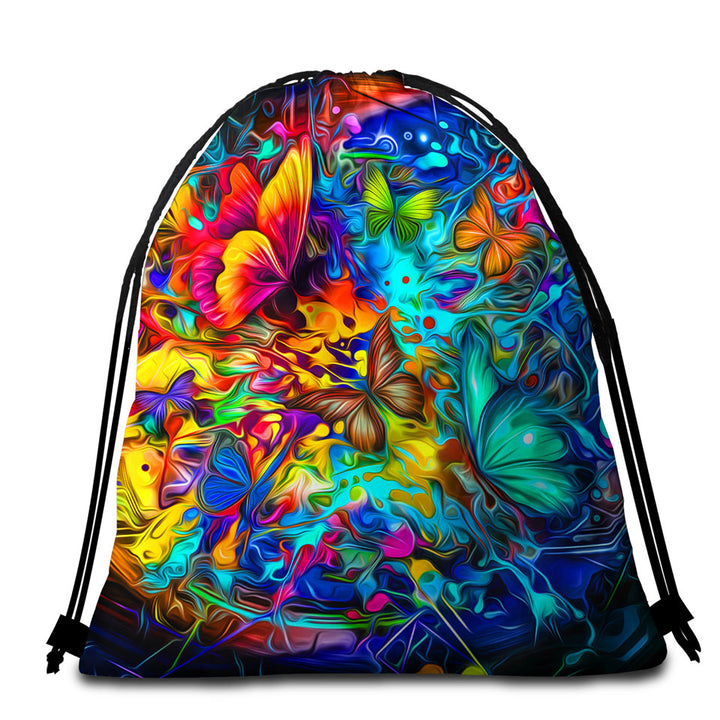 Butterflies Crazy Design Beach Towel Pack