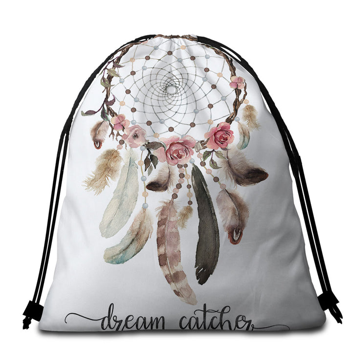 Classic Dream Catcher Native Beach Towels and Bags Set