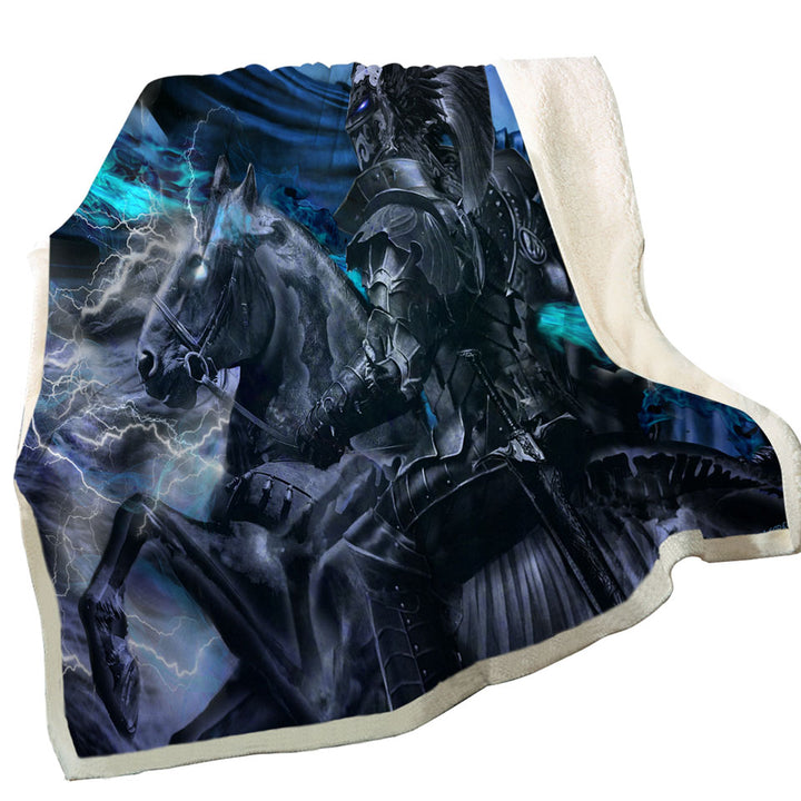 Cool Black Knight the Storm King Throw Blanket