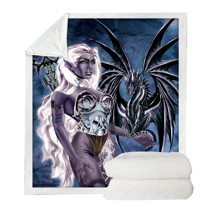 Cool Couch Throws Fantasy Drawings Dragons Worn the Mistress